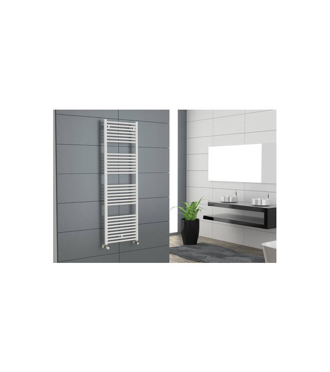 TERMOARREDO SCALDASALVIETTE CORDIVARI LISA 22 600X1800  IN ACCIAO BIANCO RAL 9010 - 3551646101016