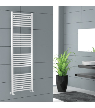 CORDIVARI LISA 22 TOWEL WARMER 550X1400 IN WHITE STEEL RAL 9010 - 3551646101011