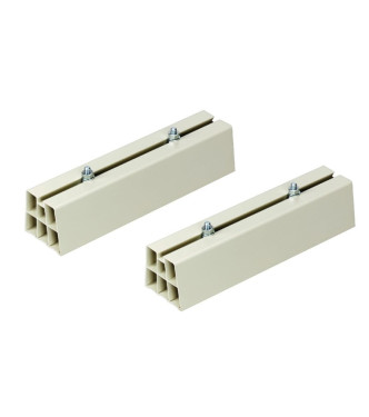 COPPIA BASE A PAVIMENTO CON ANTIVIBRANTE 45 CM PORTATA 180 KG - TECNOSYSTEMI 11105021