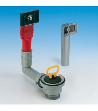 SINK DRAIN WITH OVERFLOW 1 1/2