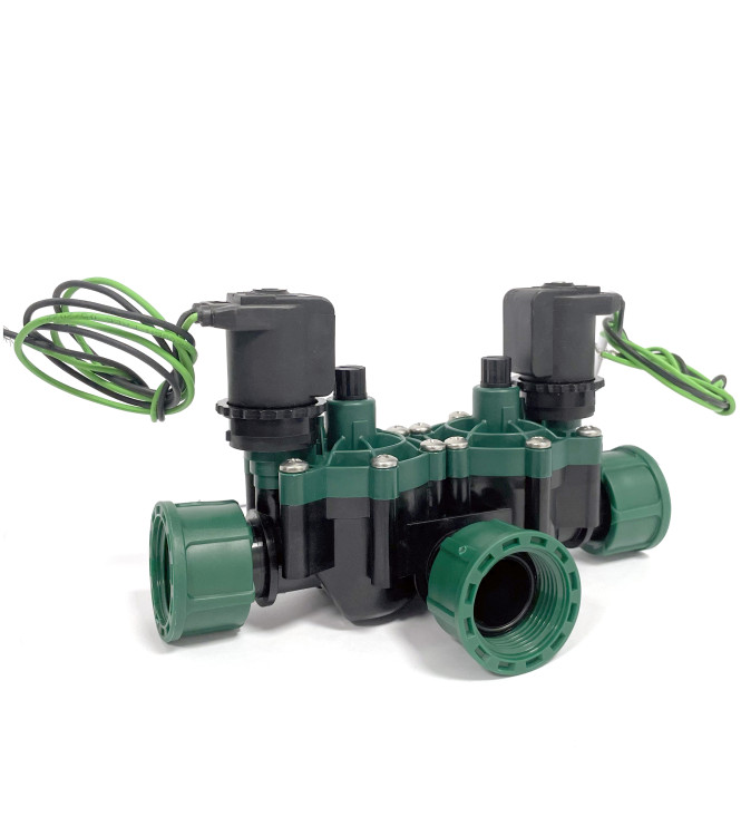 DOUBLE SOLENOID VALVE FOR IRRIGATION - VPN - 9 V - 1'' F NUT X 1 M X 1 F NUT CONNECTION - IAVDN100C19G