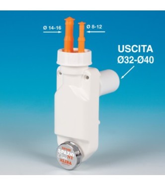 LIRA SPACE-SAVING DOUBLE DRAIN SIFTON - A.8500.01