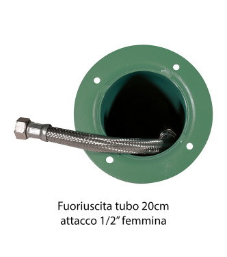 FONTANA CON RUBINETTO TONO SU TONO VERDE - BELFER 42/TT.1
