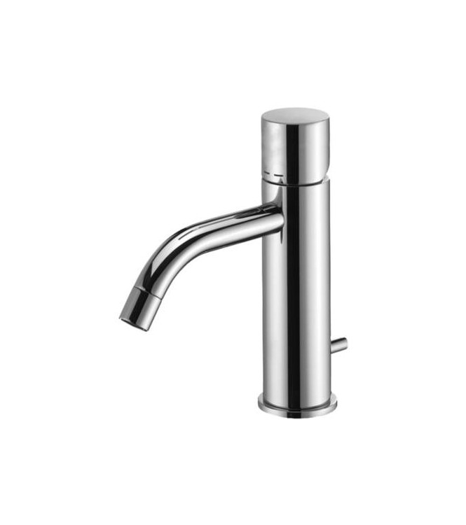 PAFFONI LIGHT SINGLE-LEVER BASIN MIXER WITH 1.1/4" CHROME DRAIN - LIGX075CR