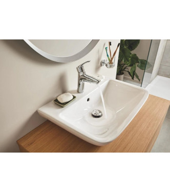 GROHE EUROSMART SINGLE-LEVER BASIN MIXER, SIZE M, WITHOUT POP-UP WASHER, WITH CLIC CLAC AND ECOJOY, CHROME - 23976003