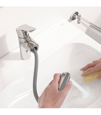 GROHE EUROSMART MISCELATORE MONOCOMANDO LAVABO TAGLIA M SENZA SALTERELLO CON CLIC CLAC CON ECOJOY CROMO - 23976003