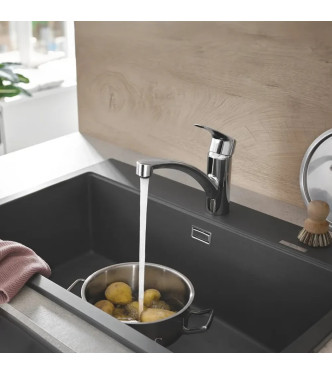 GROHE EUROSMART SINGLE-LEVER SINK MIXER LOW SPOUT CHROME - 30260003