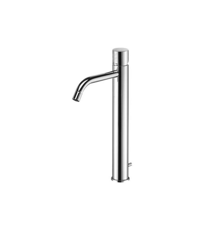 PAFFONI LIGHT HIGH WASHBASIN MIXER WITH 1.1/4" DRAIN CHROME - LIGX085CR