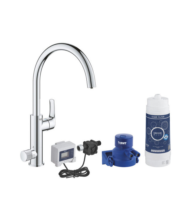 GROHE BLUE PURE EUROSMART 30499000 SINK MIXER WITH FILTER SYSTEM C SPOUT CHROME