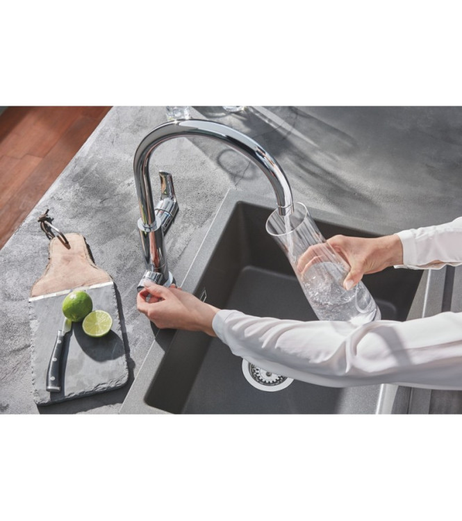 GROHE BLUE PURE EUROSMART 30499000 MISCELATORE LAVELLO CON SISTEMA FILTRANTE BOCCA C CROMO