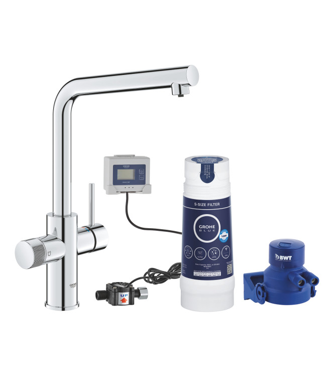 GROHE BLUE PURE MINTA 30589000 SINK MIXER WITH 5-STAGE FILTER SYSTEM CHROME