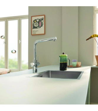 GROHE BLUE PURE MINTA 30589000 MISCELATORE LAVELLO CON SISTEMA FILTRANTE 5 FASI CROMO