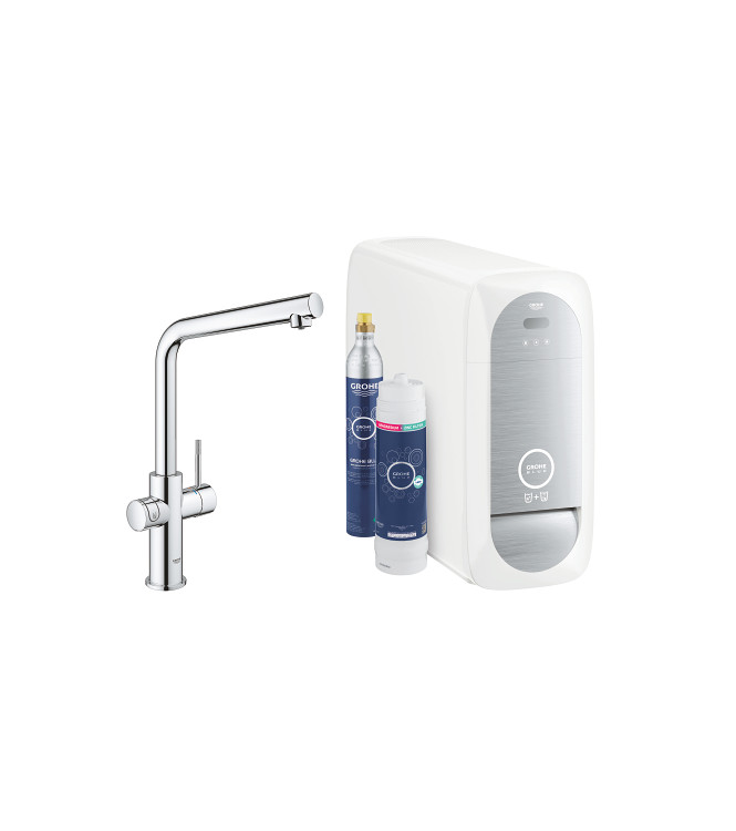 GROHE BLUE HOME 120832 SINK MIXER WITH FILTER SYSTEM L CHROME SPOUT