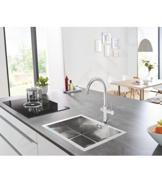 GROHE BLUE HOME 31455001 MISCELATORE LAVELLO CON SISTEMA FILTRANTE BOCCA C CROMO
