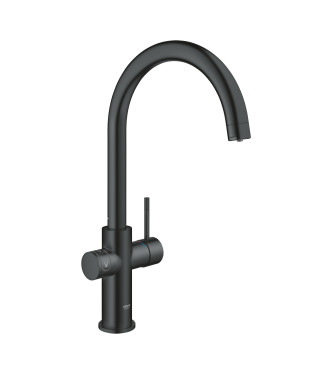 GROHE BLUE HOME 31455KS1 SINK MIXER WITH FILTER SYSTEM, C SPOUT, BLACK