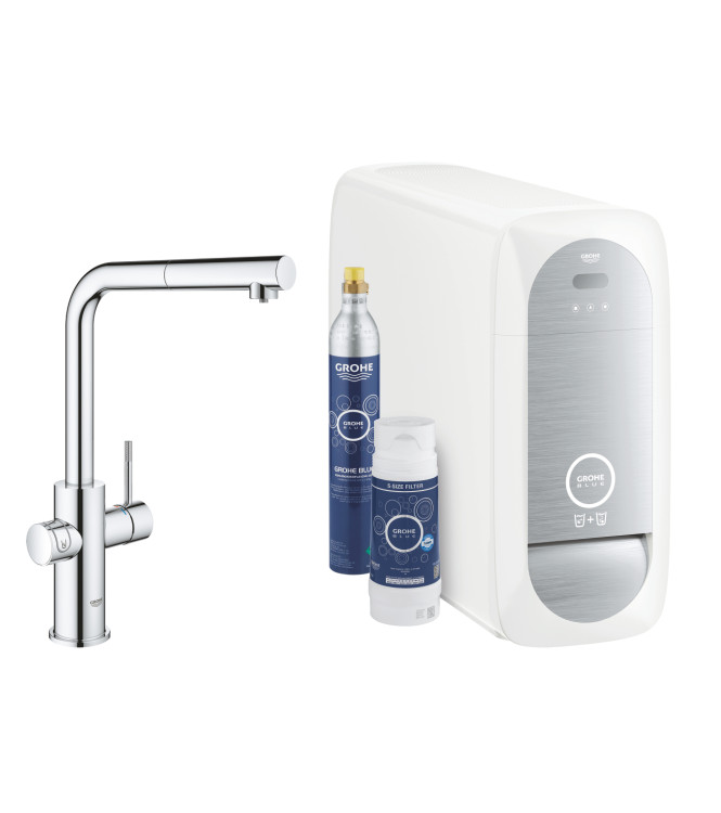 GROHE BLUE HOME 31539000 MISCELATORE LAVELLO CON SISTEMA FILTRANTE BOCCA L CROMO