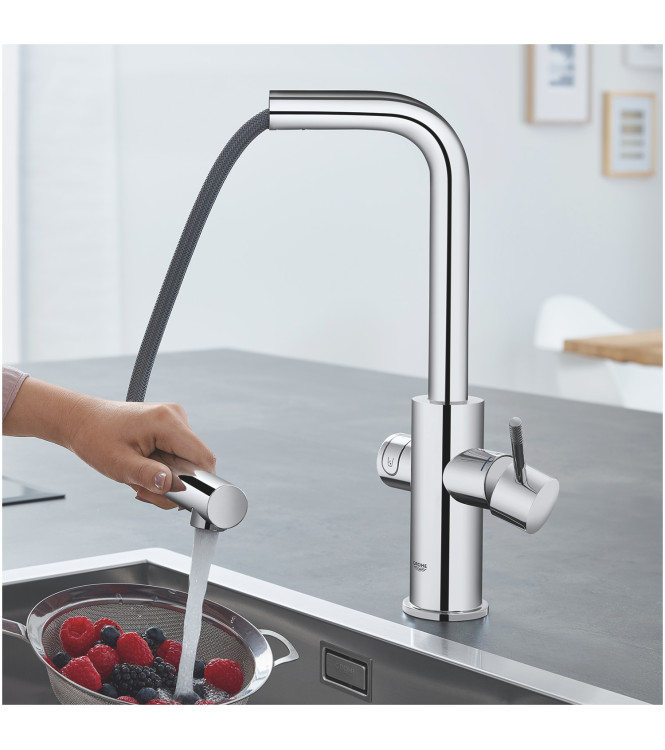 GROHE BLUE HOME 31539000 MISCELATORE LAVELLO CON SISTEMA FILTRANTE BOCCA L CROMO