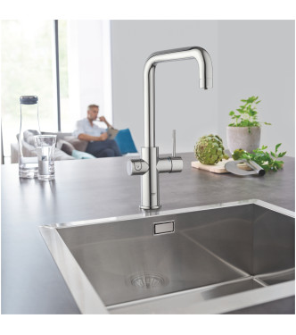 GROHE BLUE HOME 31539000 MISCELATORE LAVELLO CON SISTEMA FILTRANTE BOCCA L CROMO