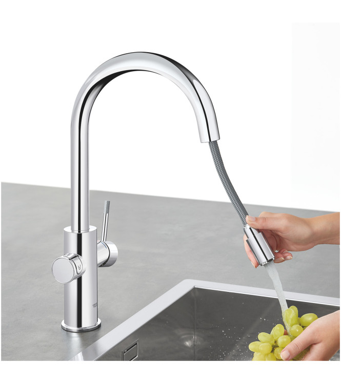 GROHE BLUE HOME 31541000 MISCELATORE LAVELLO CON SISTEMA FILTRANTE BOCCA C CROMO