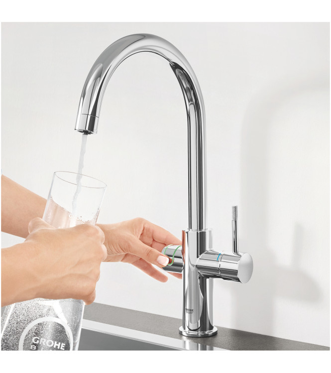 GROHE BLUE PROFESSIONAL 31323002 SINK MIXER WITH FILTER SYSTEM, CHROME SPOUT