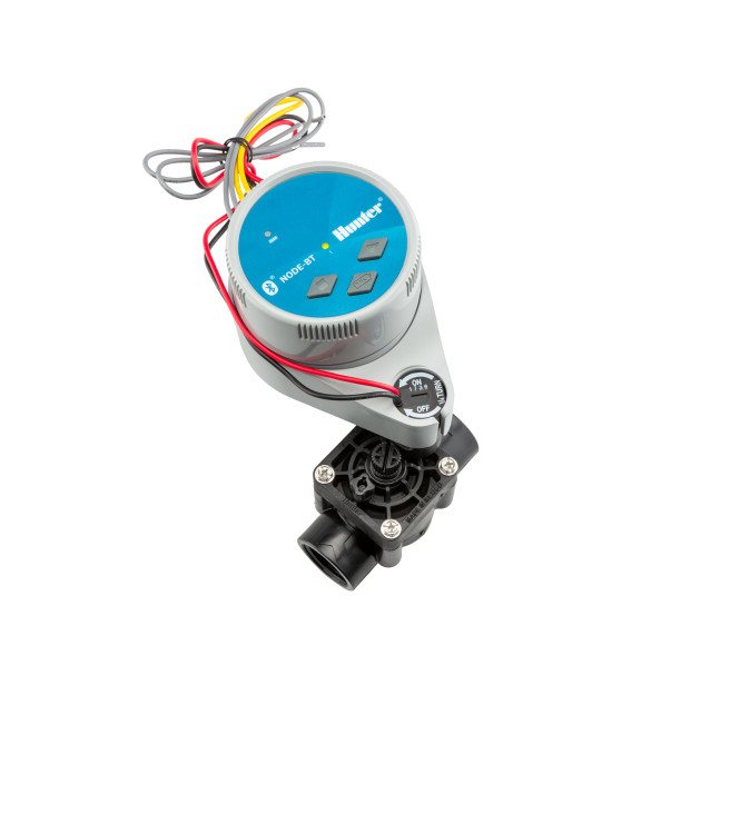 CENTRALINA BLUETOOTH HUNTER NODE-BT 100 CON VALVOLA PGV 1" 1 ZONA PROGRAMMABILE - IGNODEBT100VALVEB