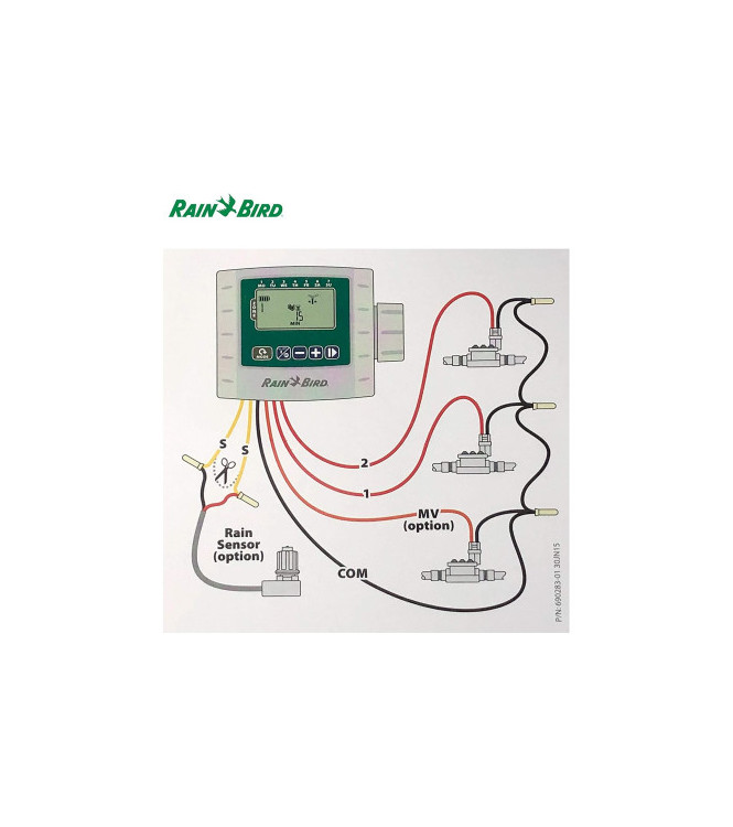 RAIN BIRD WPX-1 1-STATION BATTERY-POWERED CONTROLLER, IP68 WATERPROOF - INRF48351