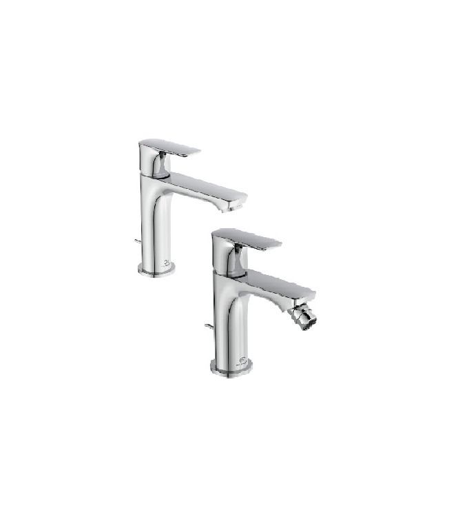 IDEAL STANDARD CONNECT AIR WASHBASIN + BIDET TAPS SET IN POLISHED CHROME FINISH / SETMIXCONNECTAIR