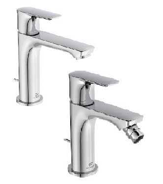 IDEAL STANDARD CONNECT AIR WASHBASIN + BIDET TAPS SET IN POLISHED CHROME FINISH / SETMIXCONNECTAIR