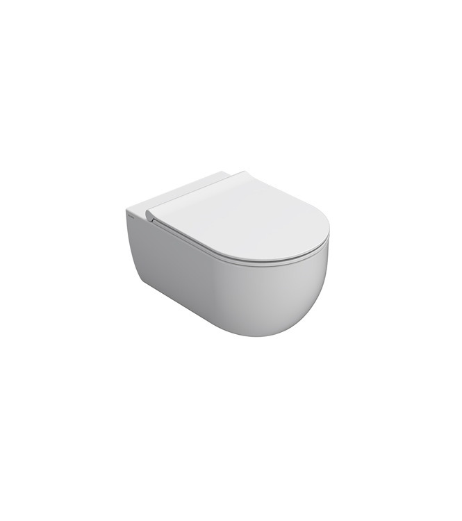 CERAMICA GLOBO MODE SERIES GLOSSY WHITE WALL-HUNG SANITARY WARE SET MES02BI + MES09BI + ME020BI