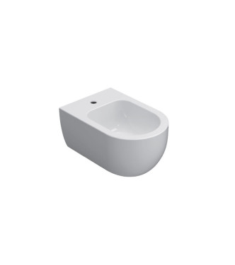 CERAMICA GLOBO MODE SERIES GLOSSY WHITE WALL-HUNG SANITARY WARE SET MES02BI + MES09BI + ME020BI