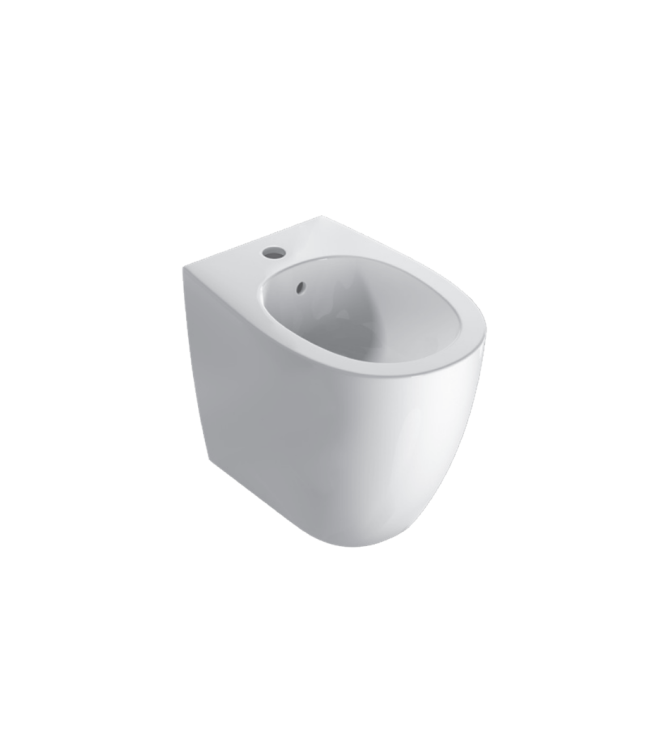 CERAMICA GLOBO 4ALL SERIES GLOSSY WHITE FLOOR-MOUNTED SANITARY WARE SET MD004BI + MD011BI + MDR20BI