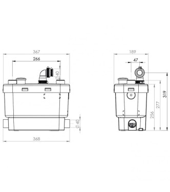 SANITRIT SANIVITE PLUS + (CLEAN WATER DISPOSAL / WASHING MACHINE / DISHWASHER - SVES+
