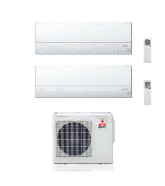 MITSUBISHI BT SERIES AIR CONDITIONER  7000+7000 BTU DUAL SPLIT INVERTER  WI-FI  A+++/A++ - MXZ-2F53VF4