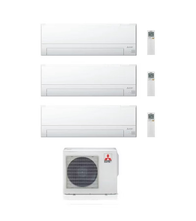 CONDIZIONATORE MITSUBISHI SERIE BT 7000+7000+9000 BTU TRIAL SPLIT INVERTER WI-FI A+++/A++ - MXZ-3F54VF4