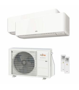 FUJITSU KM SERIES AIR CONDITIONER  18000+18000 BTU DUAL SPLIT INVERTER  WI-FI  A++/A+ - 8 KW OUTDOOR UNIT