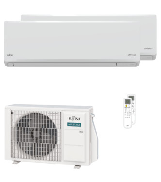 FUJITSU KN SERIES 7000+7000 BTU DUAL SPLIT INVERTER A+++/A++ WI-FI OUTDOOR UNIT 4 KW