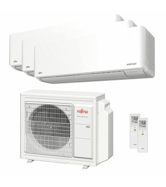 FUJITSU KM SERIES 9000+9000+9000 BTU TRIAL SPLIT INVERTER WI-FI A+++/A++ AIR CONDITIONER - 5.4 KW OUTDOOR UNIT