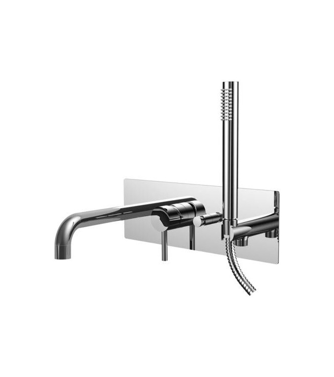 PAFFONI LIG001 LIGHT CHROME-PLATED SINGLE-LEVER BUILT-IN BATH/SHOWER MIXER - LIG001CR