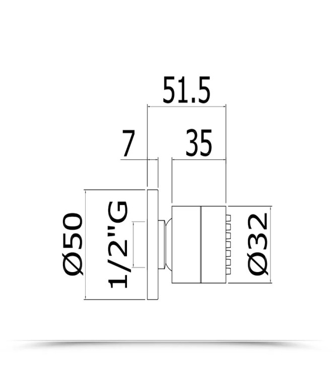SOFFIONE TONDO 3,2 CM PER GETTI LATERALI IN METALLO CROMATO -  PAFFONI - ZSOF061CR