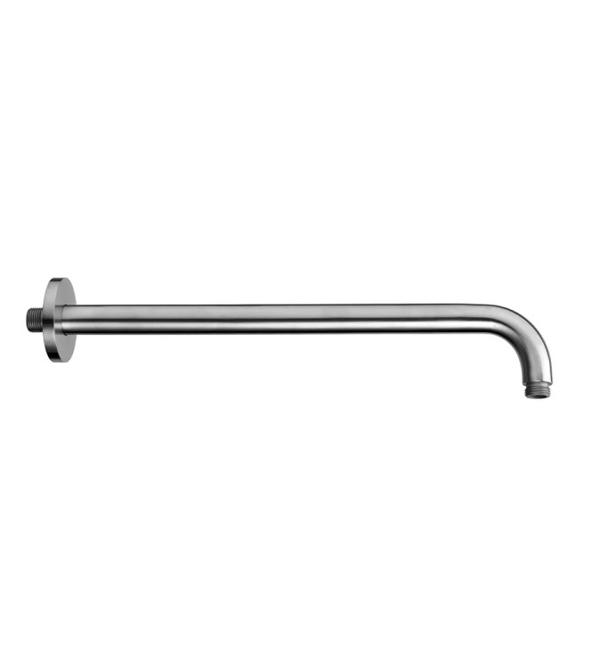 PAFFONI STEEL ROUND WALL-MOUNTED SHOWER ARM 40 CM IN STAINLESS STEEL - ZSOF111AC