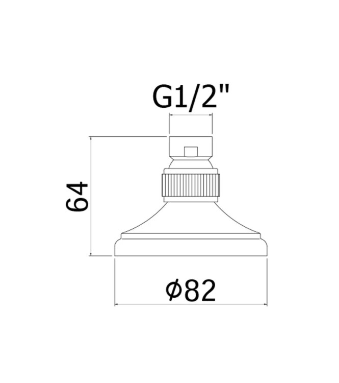 SOFFIONE ROTONDO 8,2 CM METALLO CROMATO -  PAFFONI - ZSOF010CR