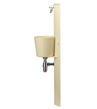 WALL-MOUNTED FOUNTAIN WITH IVORY CONNECTIONS - BELFER 42/PRT.4