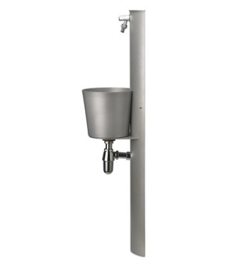 WALL-MOUNTED FOUNTAIN WITH ALUMINUM CONNECTIONS - BELFER 42/PRT.14
