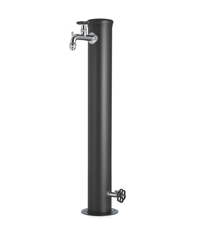 FONTANA CON GHIERA IN TINTA 2 RUBINETTO ANTRACITE - BELFER 42/ARRF.5