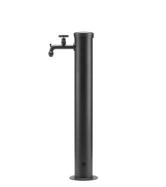 FONTANA CON RUBINETTO TONO SU TONO ANTRACITE - BELFER 42/TT.5