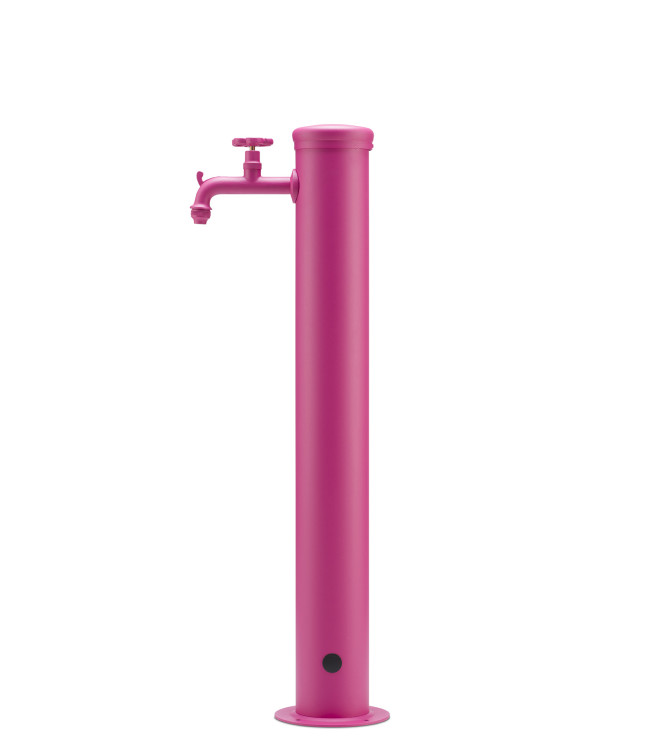 FONTANA CON RUBINETTO TONO SU TONO CICLAMINO - BELFER 42/TT.6