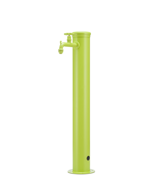 FONTANA CON RUBINETTO TONO SU TONO VERDE ACIDO - BELFER 42/TT.8