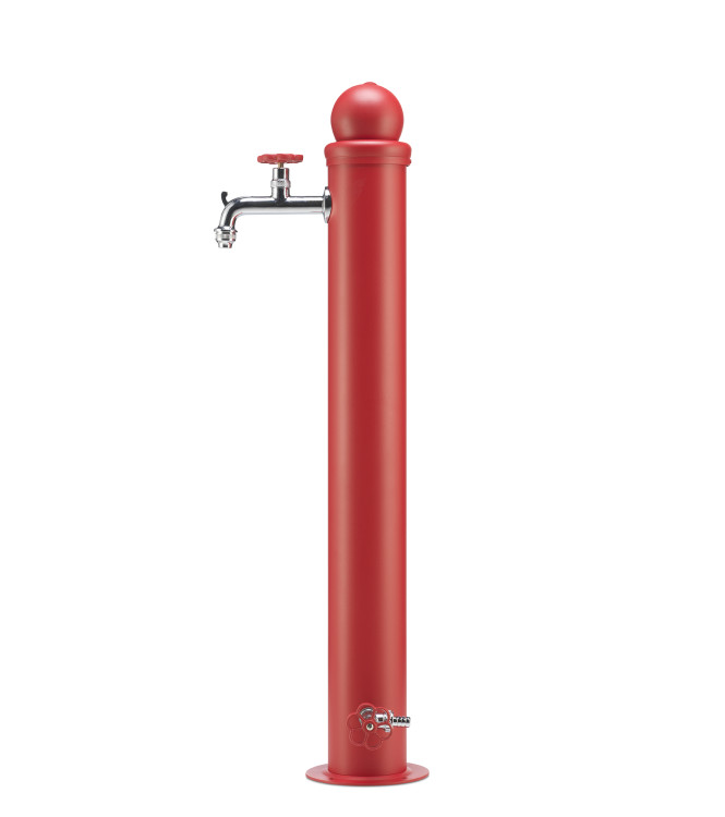 RED HYDRANT FOUNTAIN - BELFER 42/ID