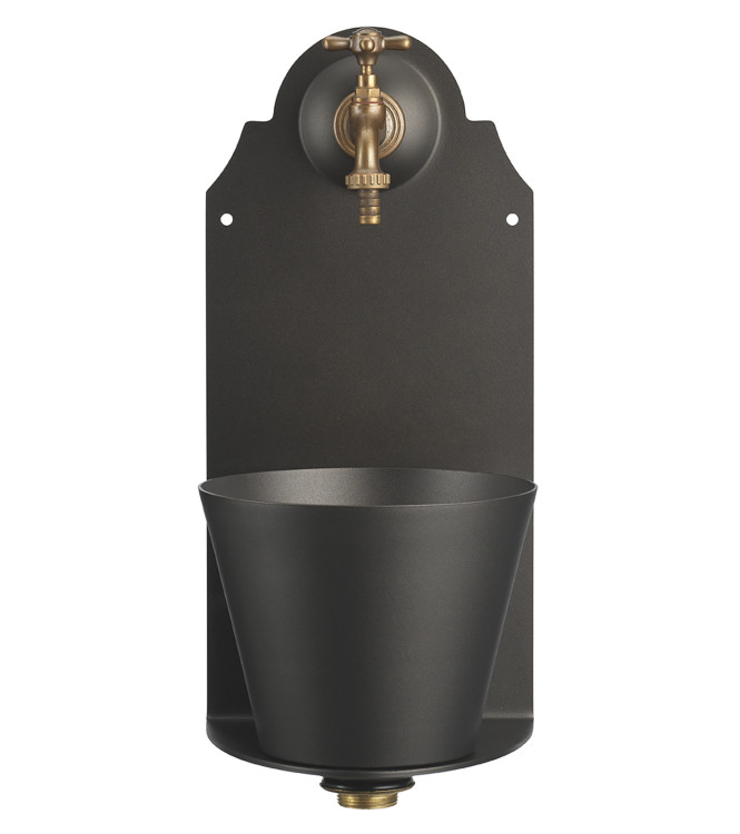 ANTHRACITE WALL-MOUNTED DRINKING FOUNTAIN - BELFER 42/PR.5
