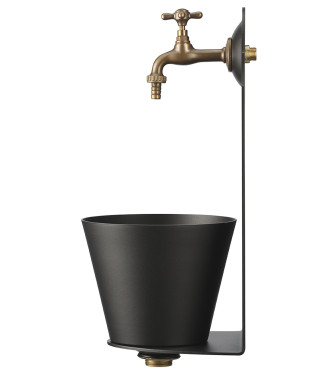 ANTHRACITE WALL-MOUNTED DRINKING FOUNTAIN - BELFER 42/PR.5